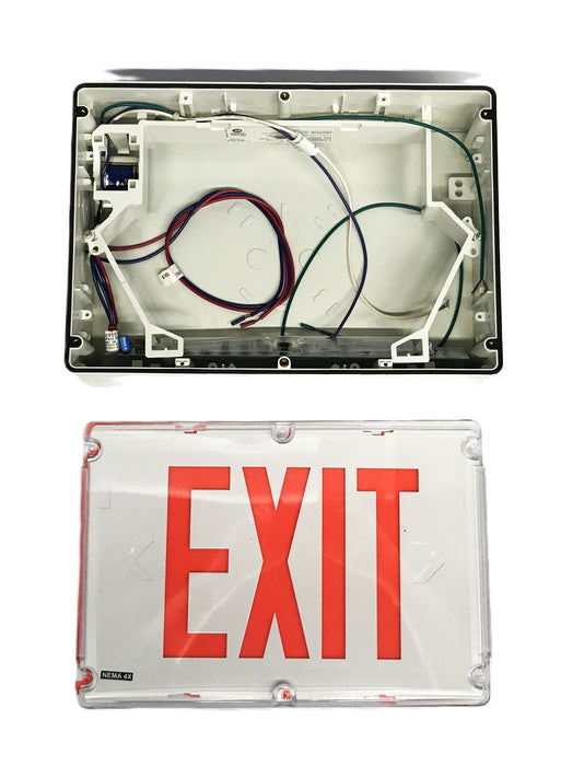 Thomas & Betts Emergi-Lite LED Exit Sign WWSVX1R-4X-DC NOS