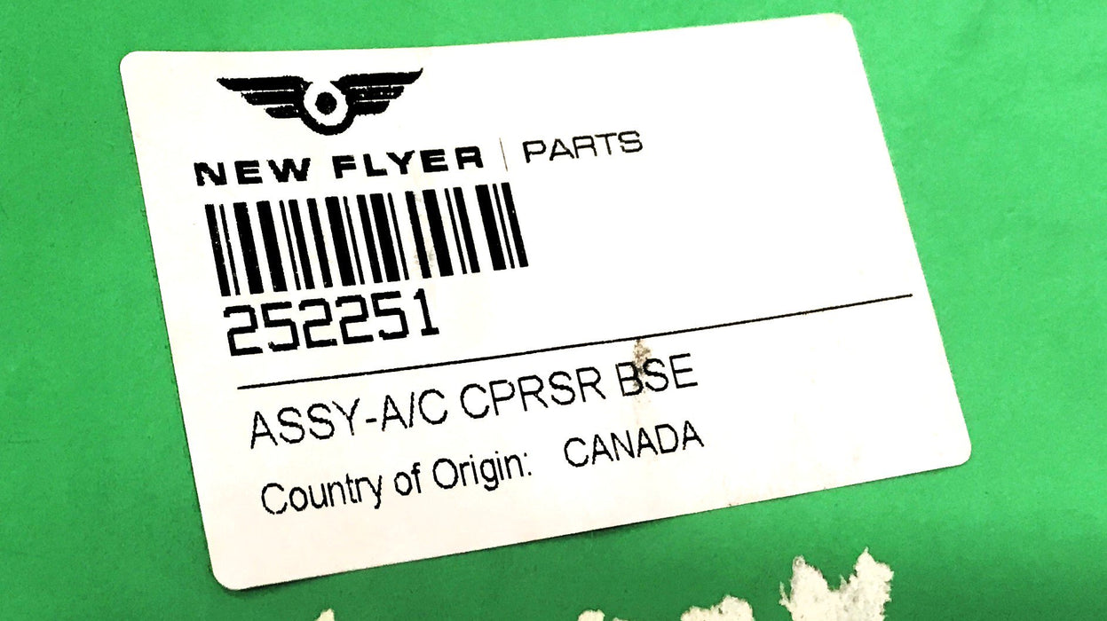 New Flyer A/C Compressor Base Support 252251 NOS