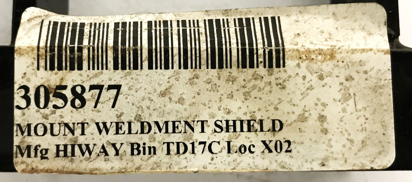 Hi-Way Weldment Shield Mount 305877 NOS