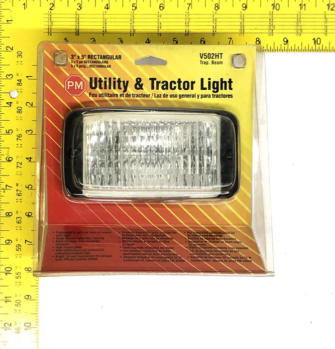 PM 3x5 Inch Trap. Beam Utility And Tractor Light V502HT NOS - GTS SPECIAL
