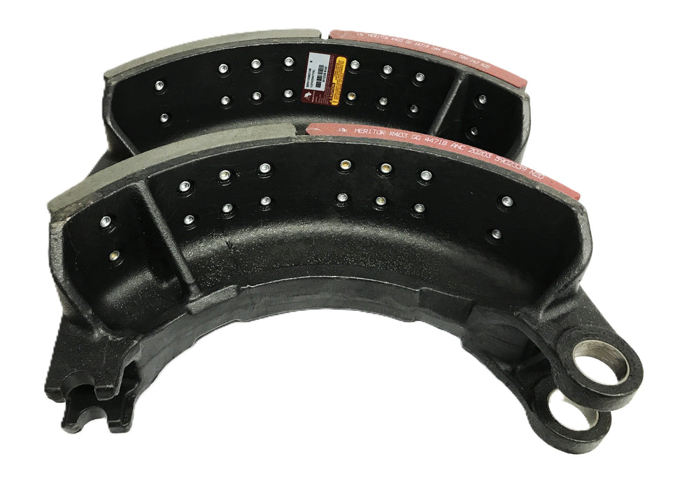 Meritor Lined Brake Shoe Set with Hardware 8235-XKW403447 REMANUFACTURED