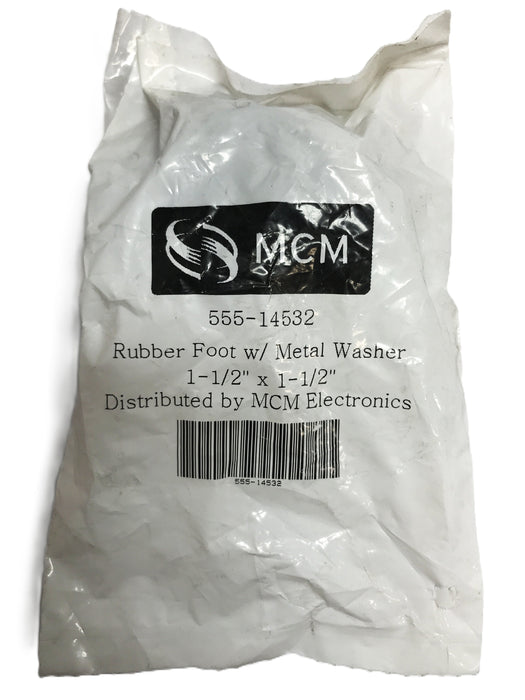 MCM 1-1/2 inch Rubber Foot with Metal Washer 555-14532 [Lot of 15] NOS