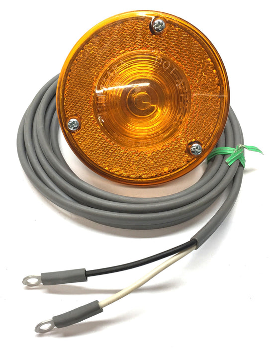 Unbranded 3-1/2' O.D Amber 2-Wire Lamp Assembly VSM1348A (38MO343RP3) NOS