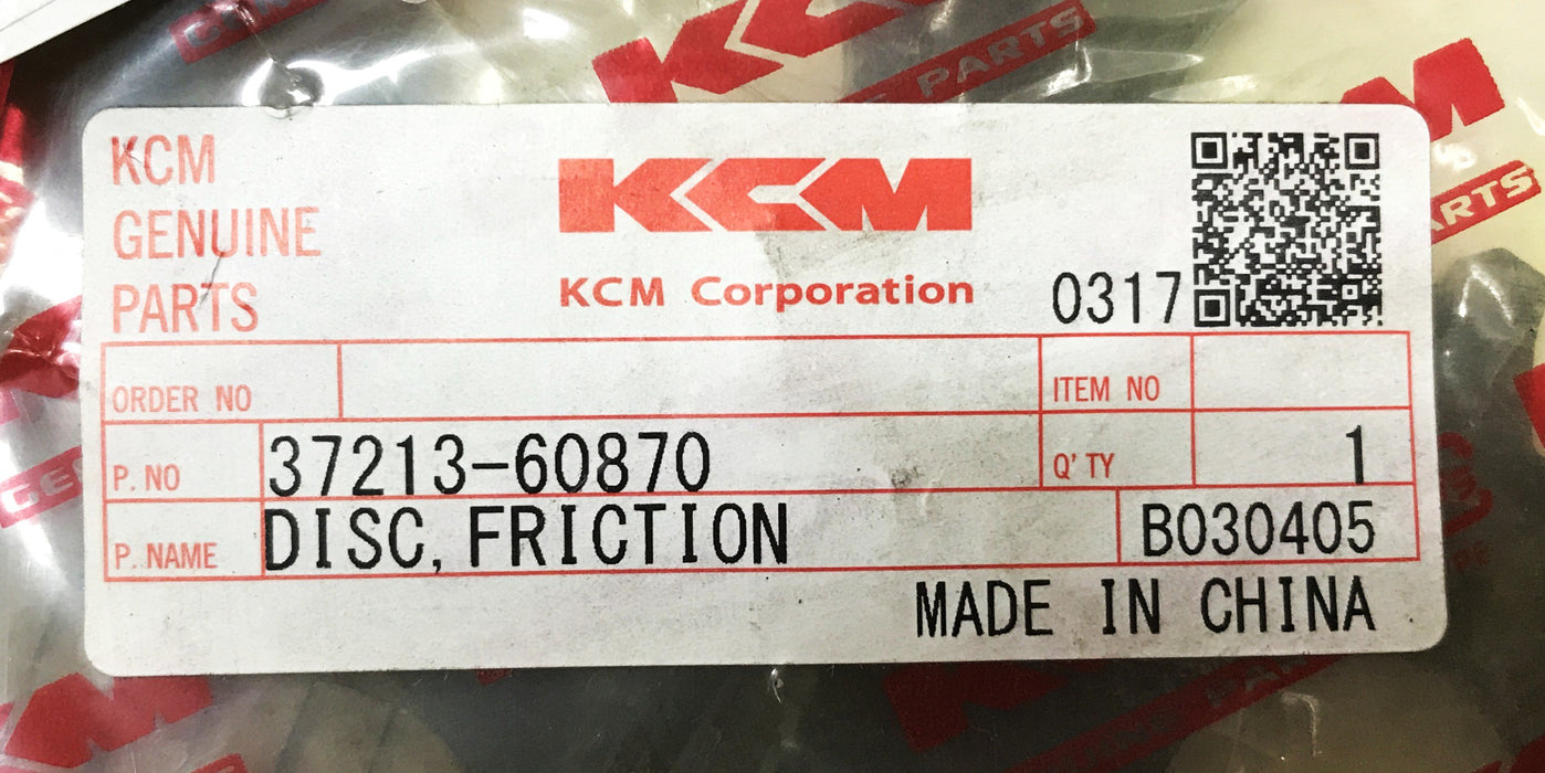 KCM Wheel Loader Friction Disc 37213-60870 NOS