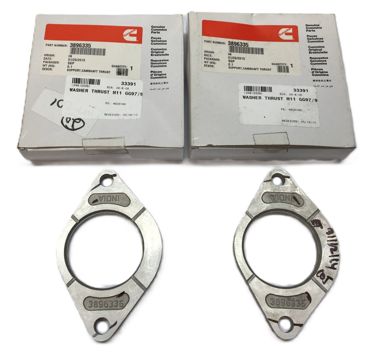 Cummins Camshaft Thrust Support 3896335 [Lot of 2] NOS