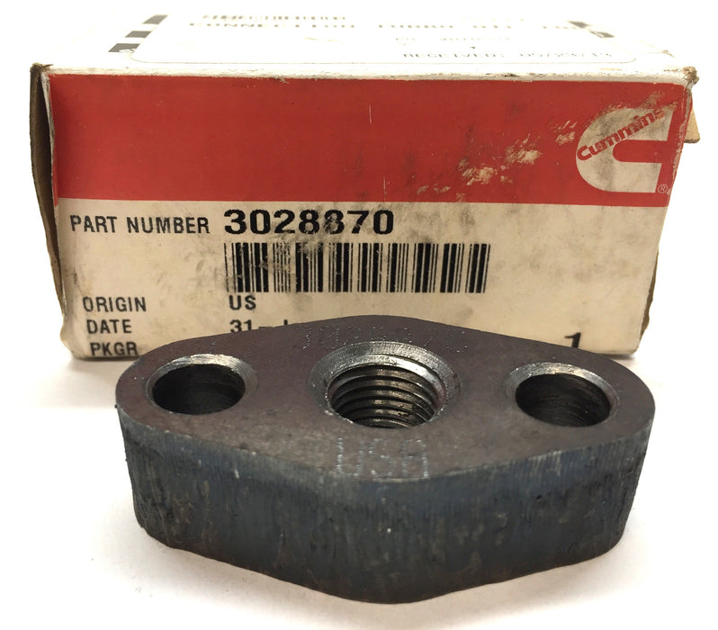 Cummins Tur Oil Inlet Connection 3028870 NOS