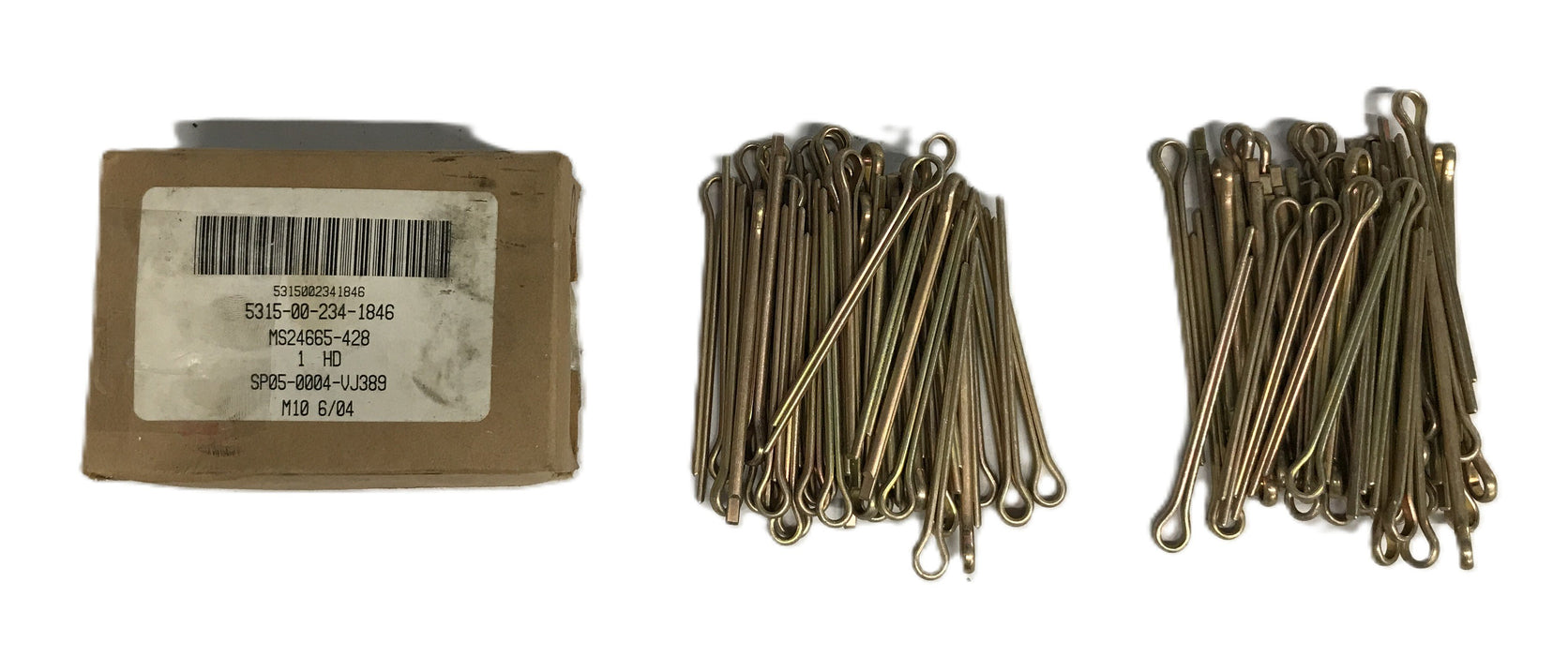Unbranded Steel Alloy Straight Cotter Pin [Lot of 100] NOS