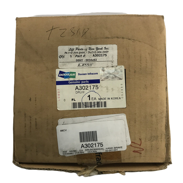 Doosan Parking Brake Drum A302175 NOS