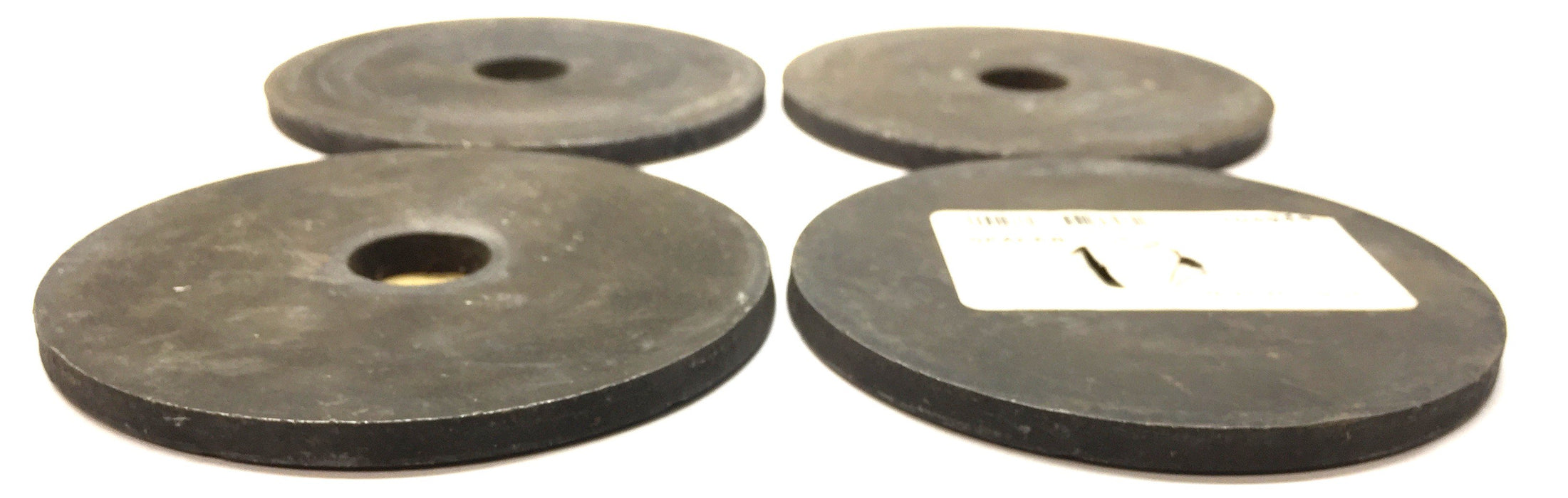 Unbranded 4" O.D x 1/4" Thick x 3/4" Bore Flat Steel Round Spacer [Lot of 4] NOS