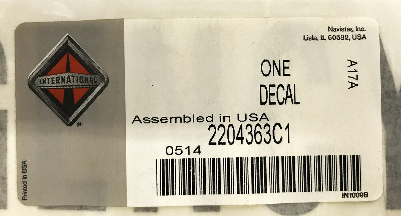 International "Emergency Exit" Decal Kit 2204363C1 [Lot of 4] NOS