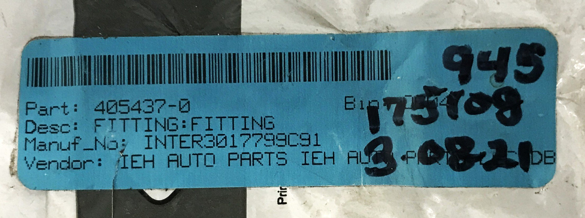 International Straight Fitting 3017799C91 NOS