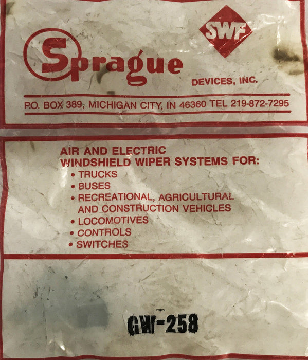Sprague Windshield Washer Nozzle GW-258 NOS