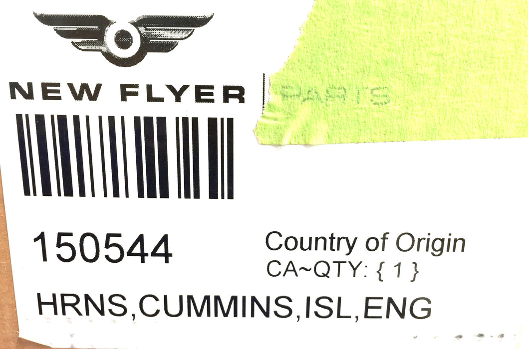 New Flyer/Cummins Wiring Harness 150544 (408180) NOS
