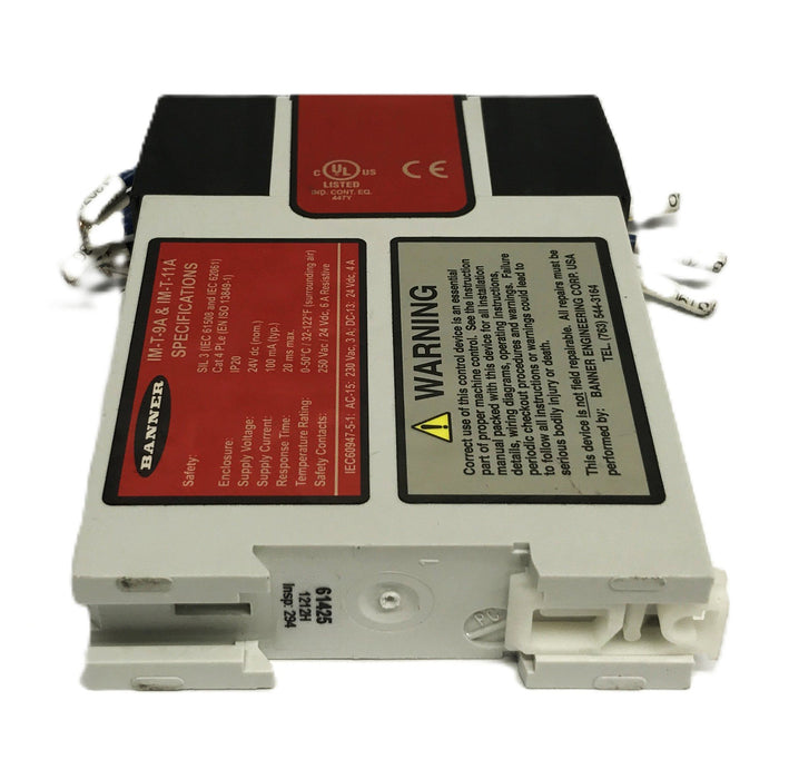 Banner Safety Relay Module 61425-IM-T-9A [Lot of 6] USED