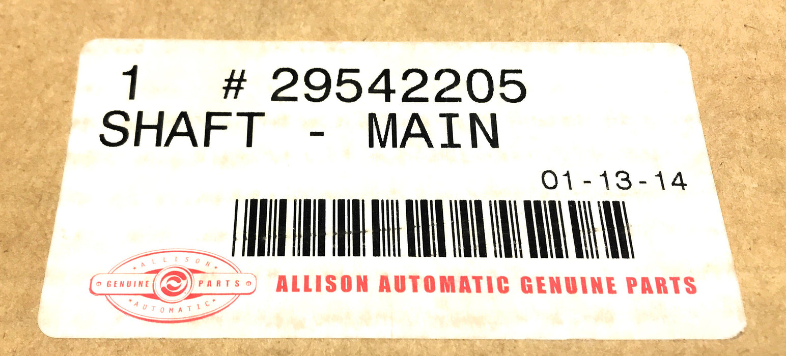 Allison Transmission Main Shaft 29542205 NOS