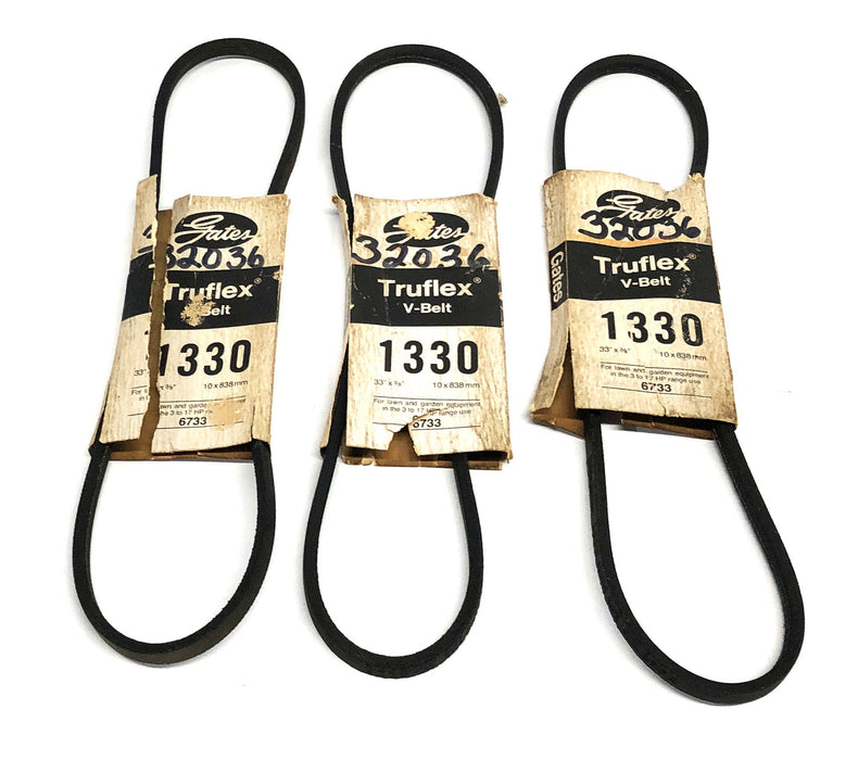 Gates Truflex V-Belt 1330 [Lot of 3] NOS