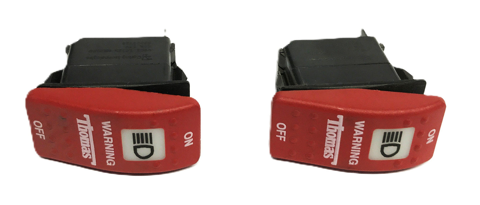 Thomas Red On/Off Rocker Switch S-4725 [Lot of 2] NOS