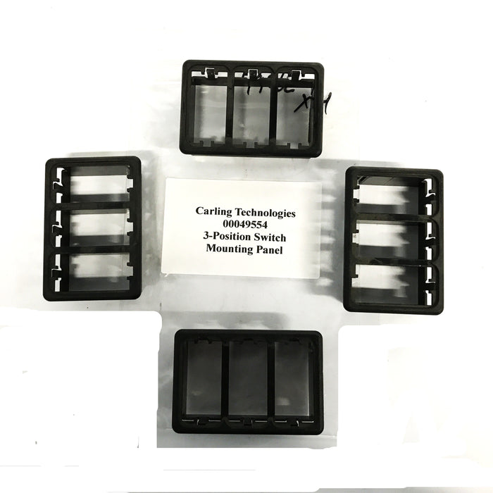 Carling Technologies 3-Position Switch Mounting Panel 00049554 [Lot of 4] NOS