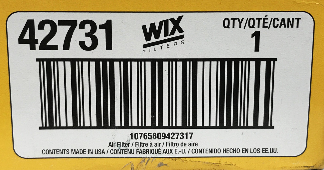 WIX Air Filter 42731 NOS