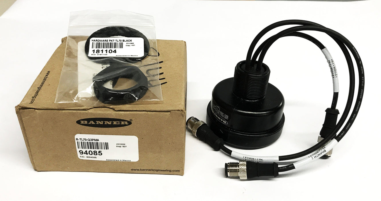 Banner Base Light Module Unit B-TL70-Q3PMA NOS