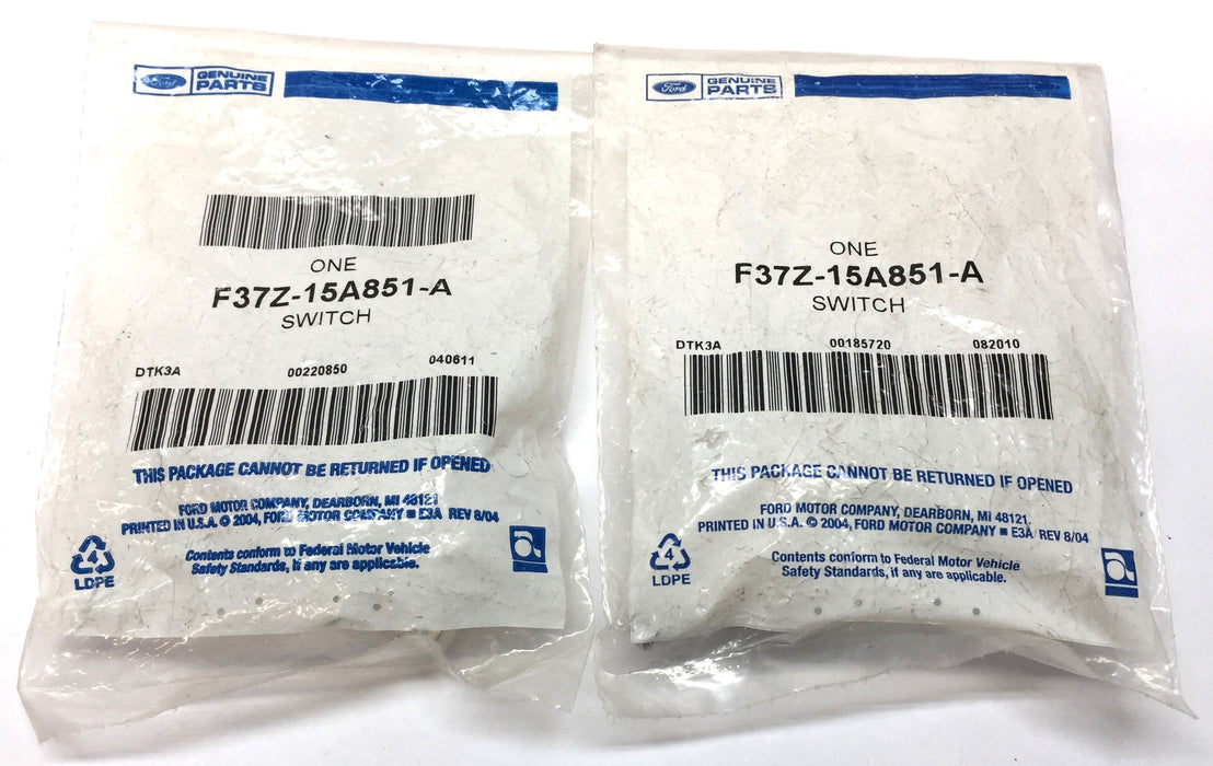 Ford Parking Brake Warning Switch F37Z15A851A [Lot of 2] NOS