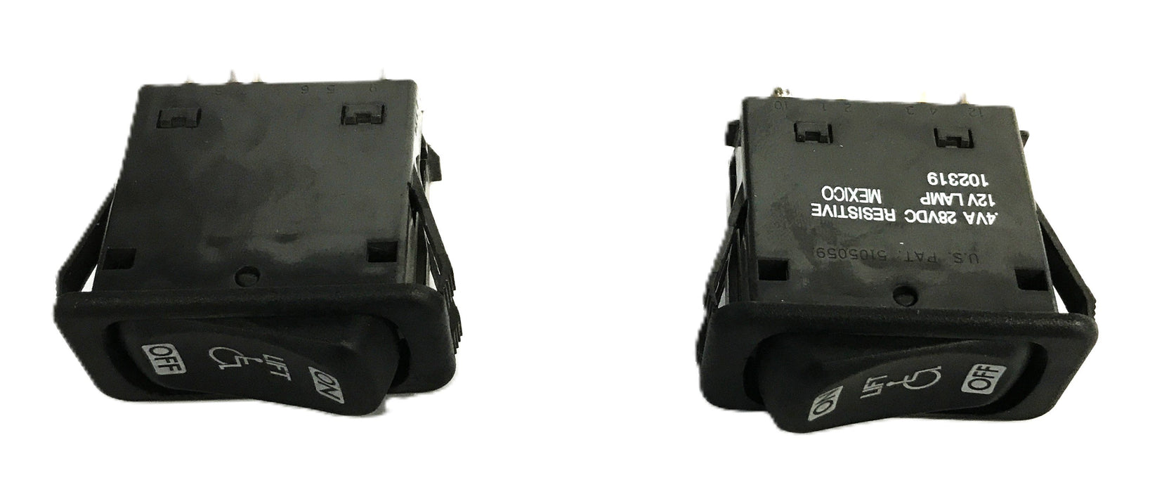 Thomas Wheel Chair Lift Rocker Switch 102319 [Lot of 2] NOS