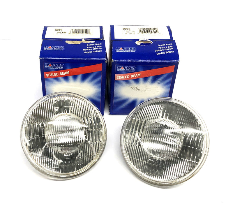 Wagner 12 Volt Sealed Beam Auto Fog Headlamp 4412 [Lot of 2] NOS