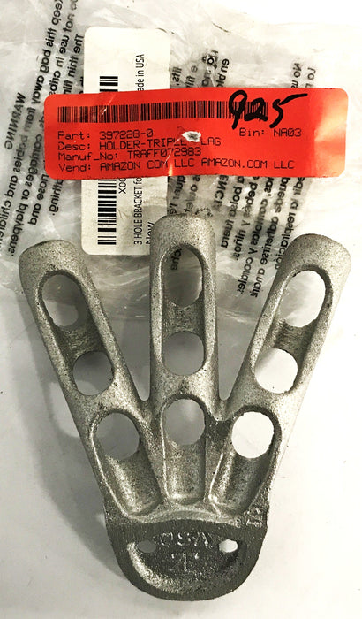 Unbranded 3-Finger Flag Bracket 072983 [Lot of 4] NOS