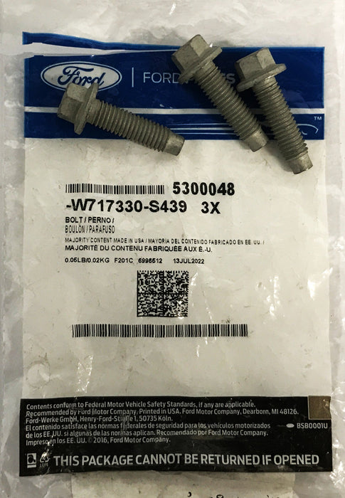 Ford Clutch Plate Bolt W717330-S439 [Lot of 3] NOS