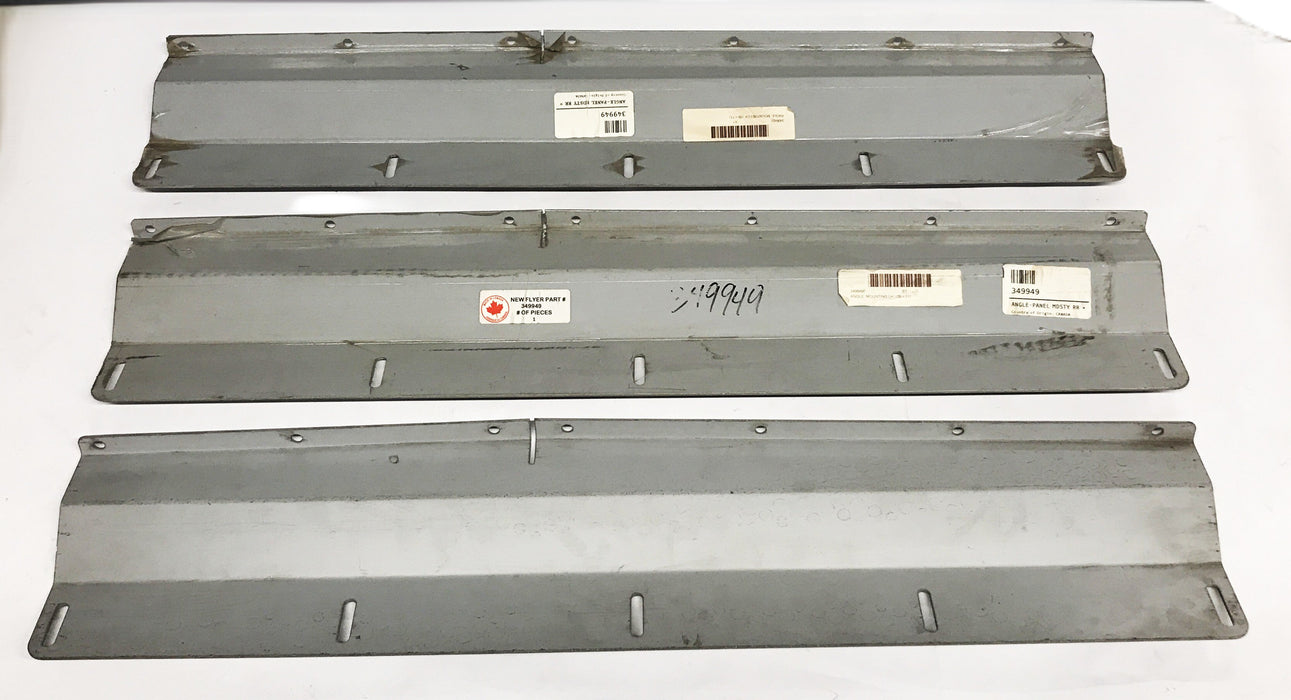 New Flyer LH Angled Mounting Panel (Grey) 349949 [Lot of 3] NOS