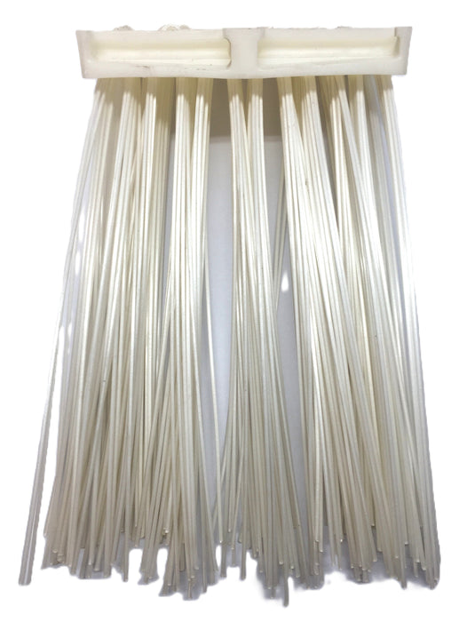 Tuf-Grip 14" x 8" White 10-Bristle/12-Seg. Poly Gutter Broom 3000400 Segment NOS