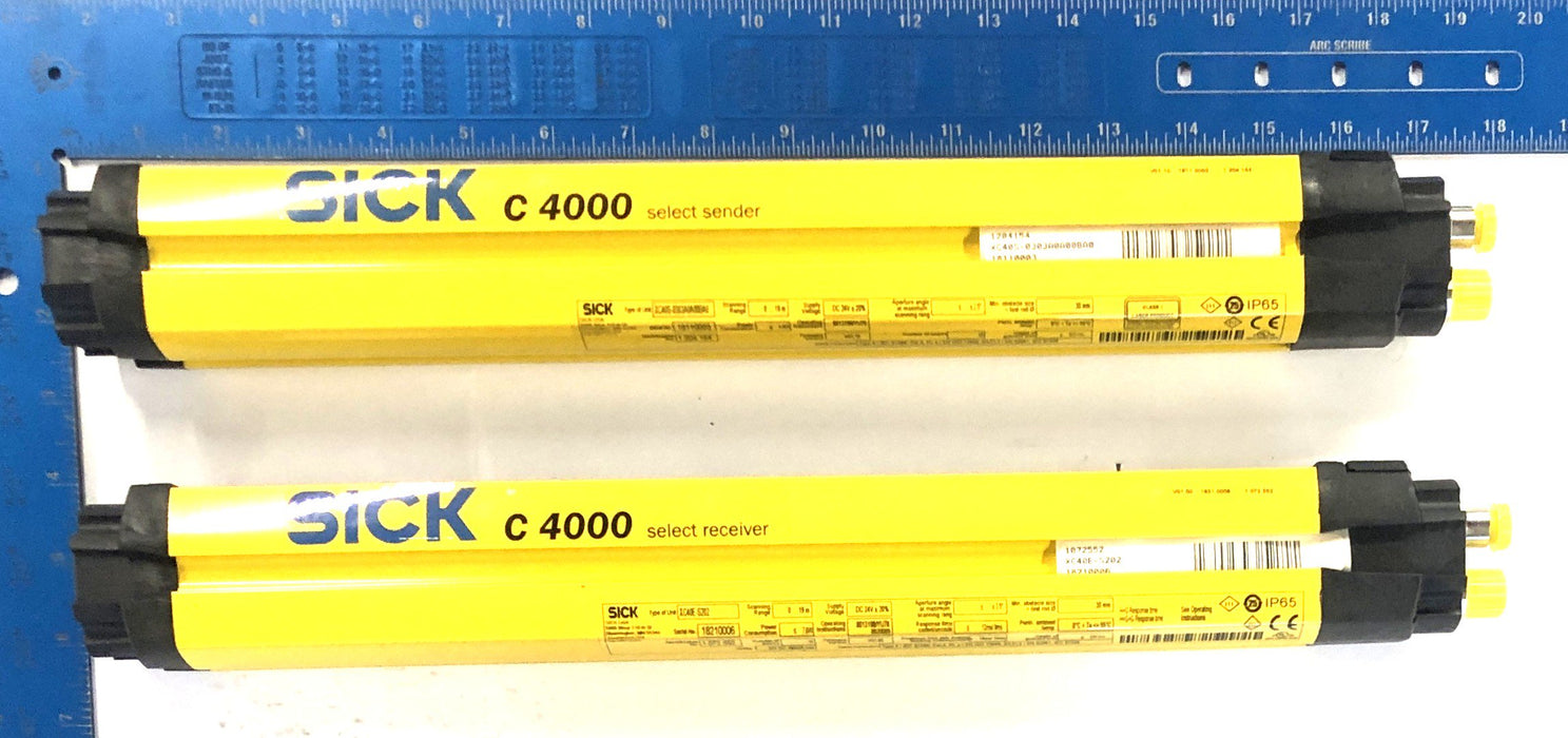 Sick C4000 Safety Light Curtain Set XC40S-0303A0A00BA0/XC40E-S202 NOS