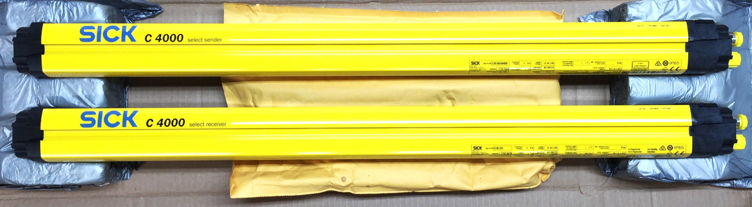 Sick C4000 Light Curtain Sender/Receiver Set XC40E-S203/XC40S-0603A0A00BA0 NOS
