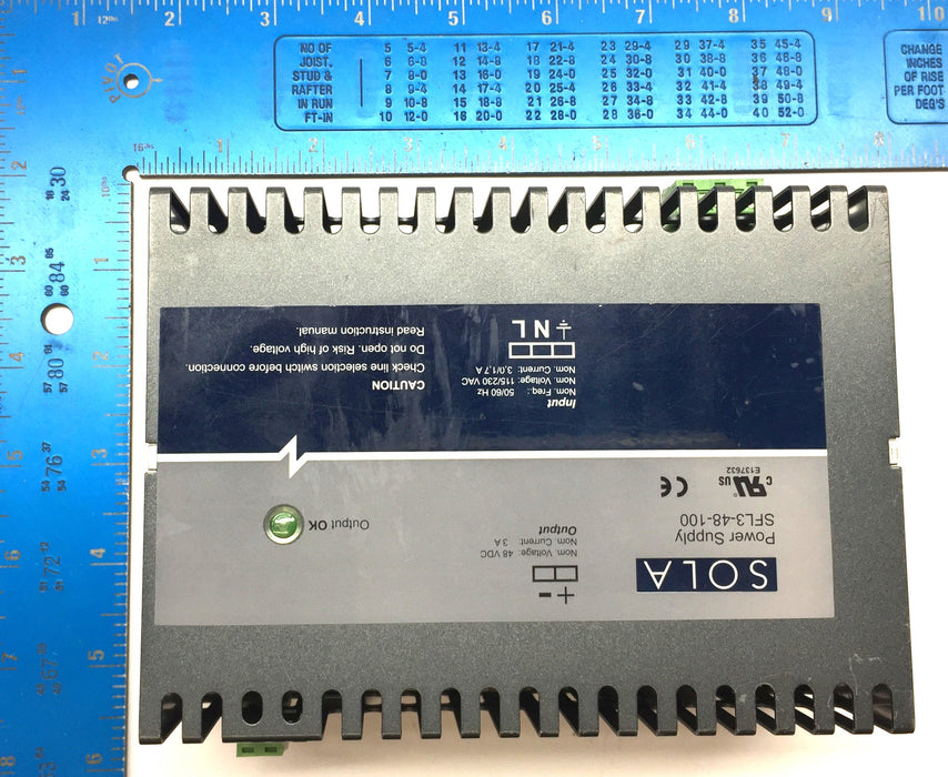 Sola Power Supply 48VDC/3A SFL3-48-100 USED