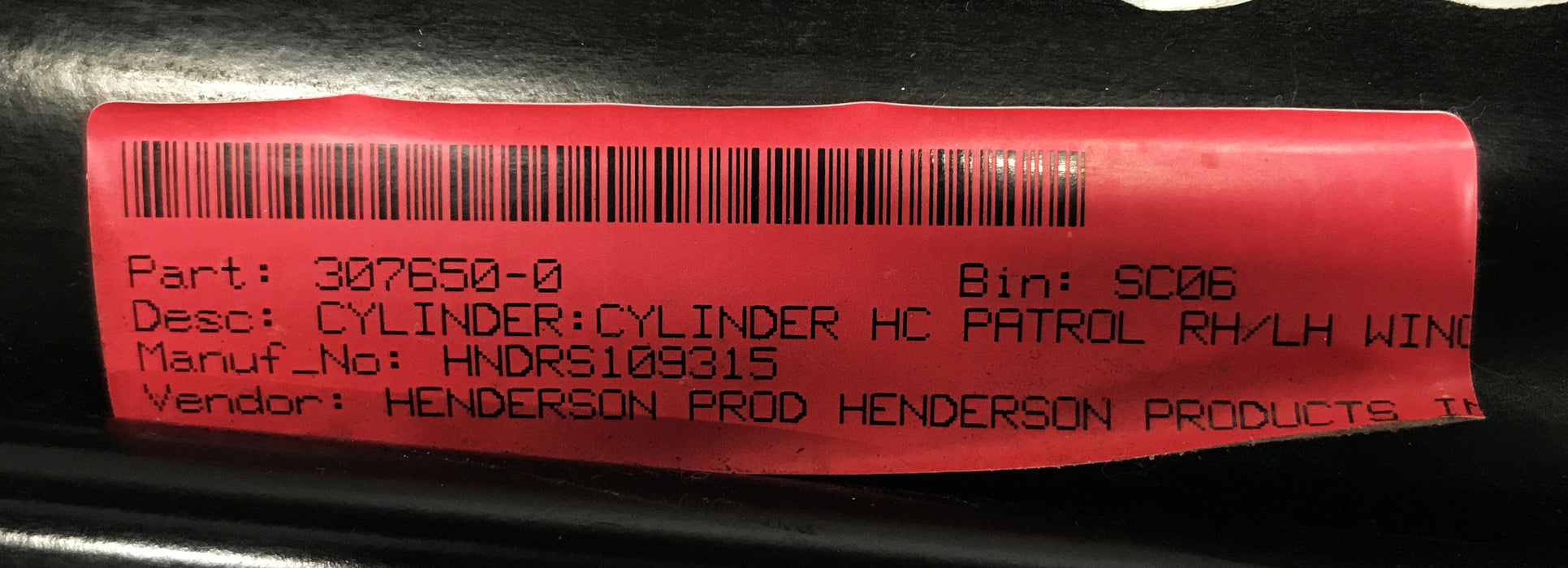 Henderson HC Patrol Wing Cylinder 81865 REFURBISHED
