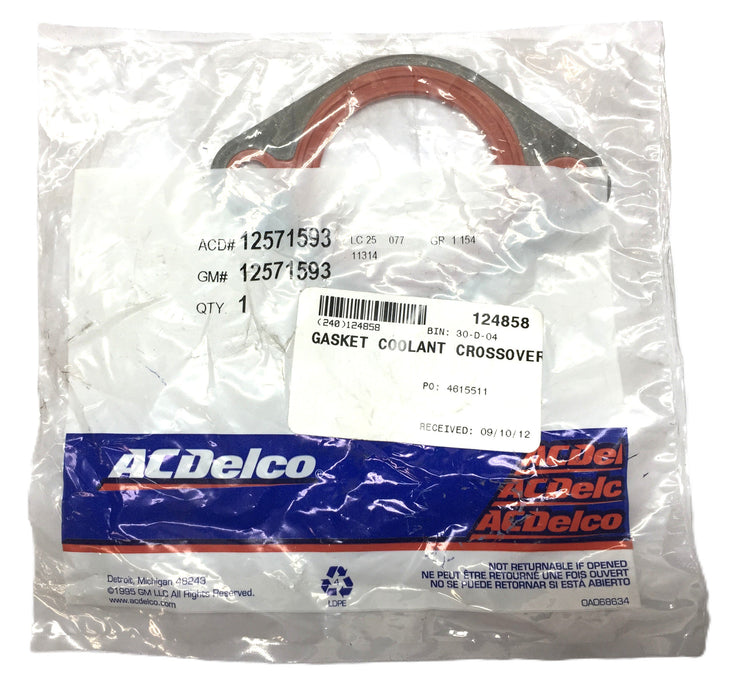 ACDelco Crossover Gasket Coolant 12571593 [Lot of 3] NOS