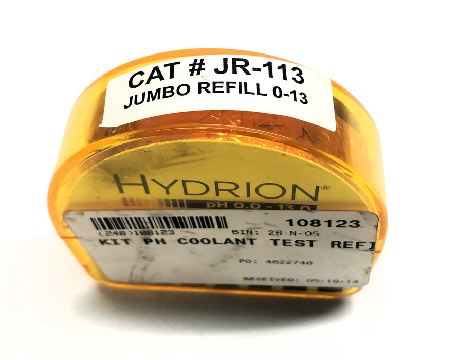 Hydrion PH 0.0-13.0 Jumbo Refill JR-113 [Lot of 3] NOS