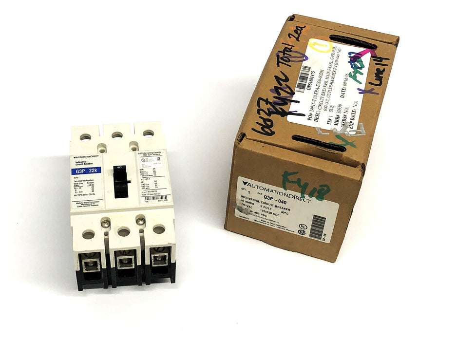 AutomationDirect Industrial Circuit Breaker Missing Hardware G3P-040 NOS