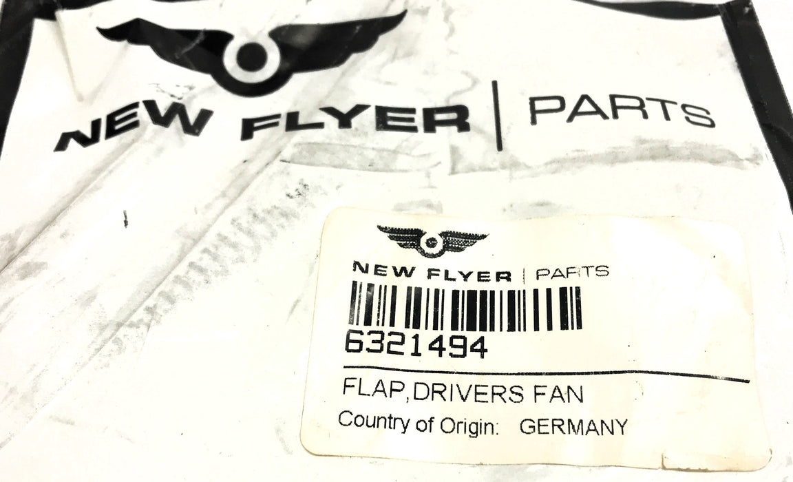 New Flyer Driver's Fan Flap 6321494 NOS