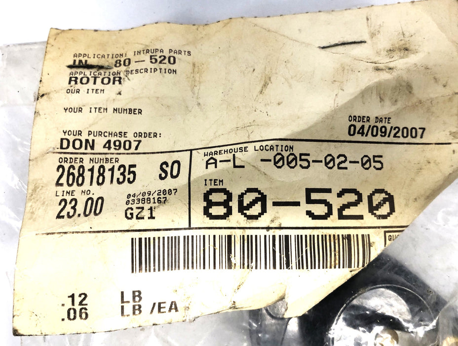 Intrupa Rotor For Forklift 80-520 NOS