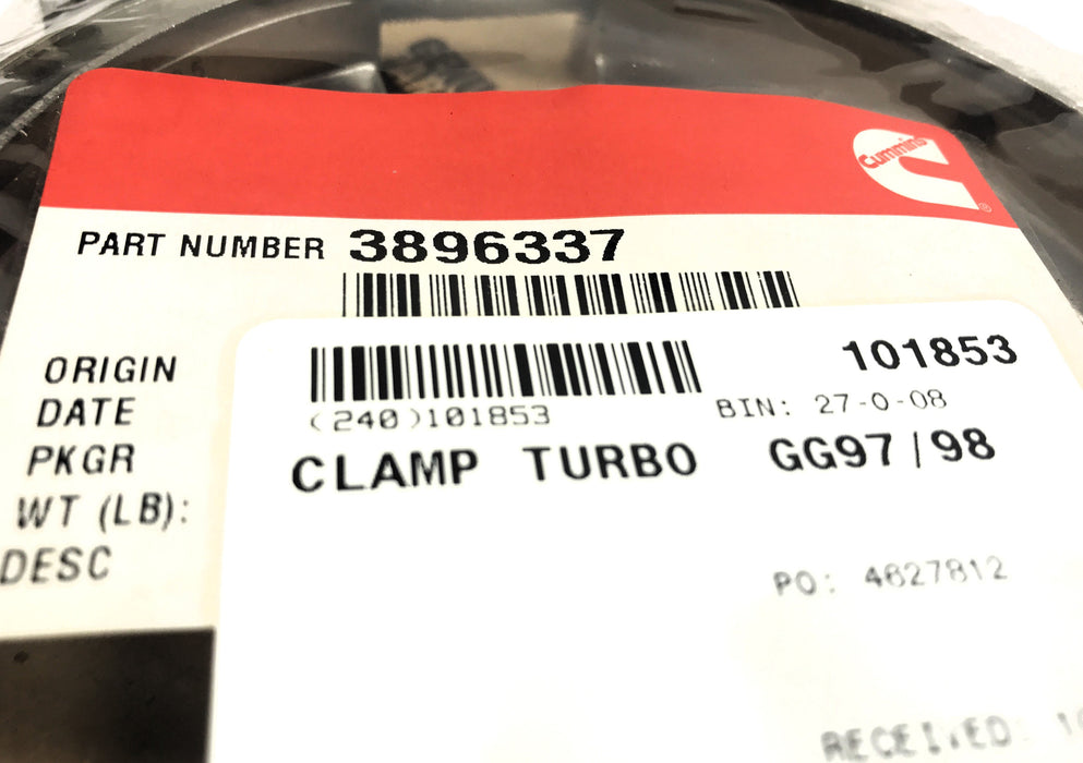 Cummins V-Clamp 3896337 NOS