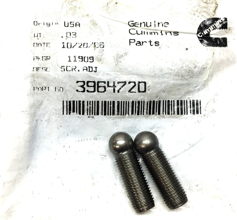 Cummins Rocker Lever Adjusting Screw 3964720 [Lot of 2] NOS