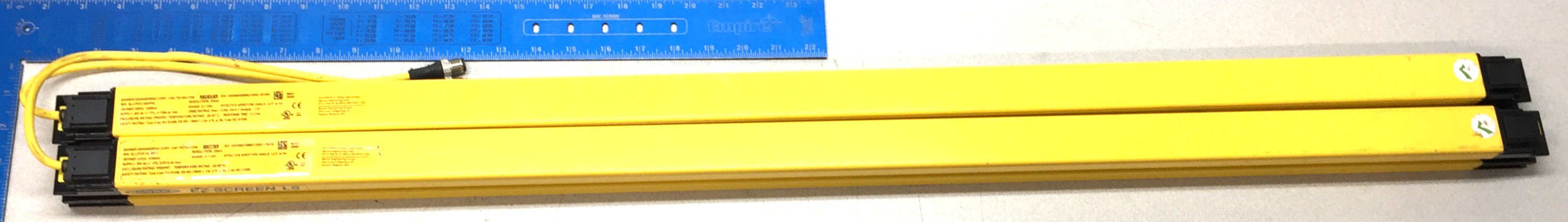 Banner EZ-Screen LS Emitter and Receiver SLLCP23-1050P55 USED