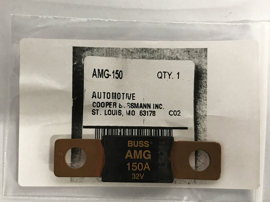 Cooper Bussmann 150-amp 32-volt Fuse AMG-150 [Lot of 3] NOS