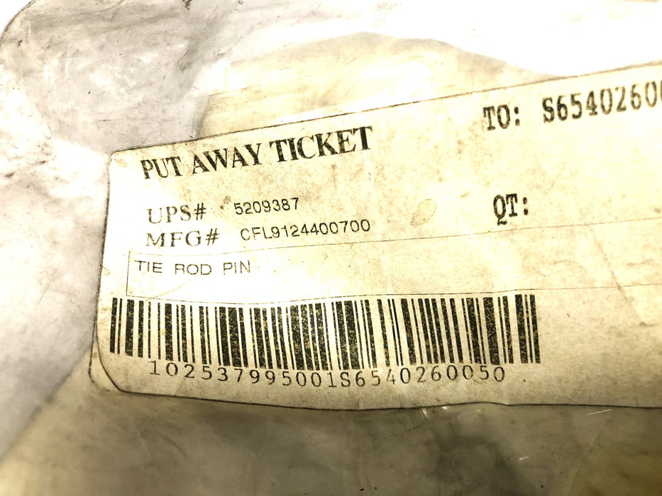 Unbranded Tie Rod Pin For CAT 9124400700 NOS