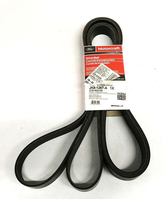 Motorcraft 8-Rib Serpentine V-Belt JK8-1267-A NOS