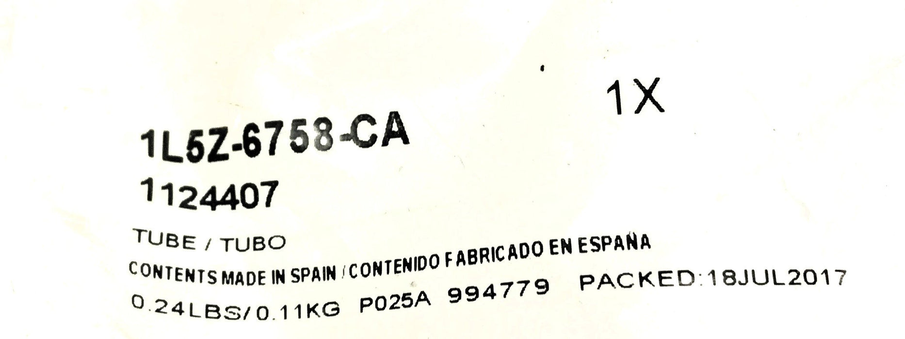 Ford Tube Assembly 1L5Z-6758-CA (1L5G-6758-AE) NOS