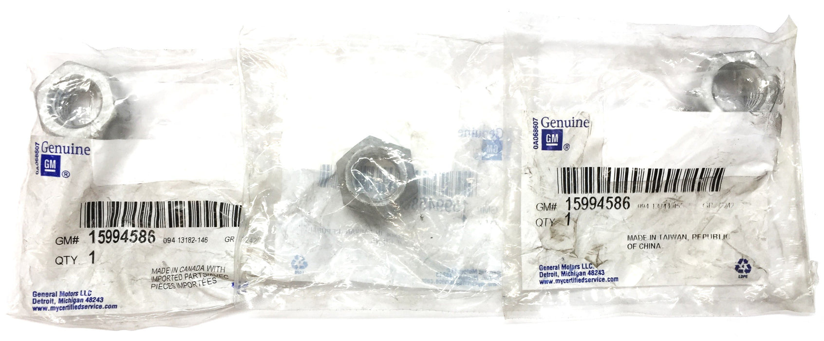 General Motors\GM Front Stabilizer Shaft Nut 5994586 [Lot of 3] NOS