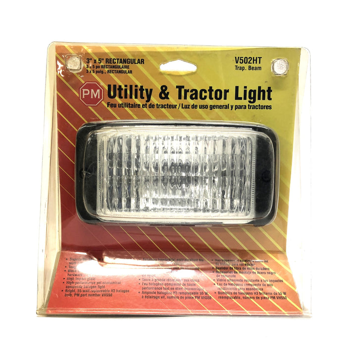 PM 3x5 Inch Trap. Beam Utility And Tractor Light V502HT NOS - GTS SPECIAL