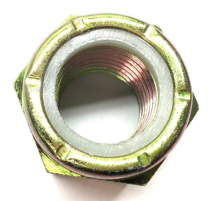 Unbranded 1-3/8" Coarse Thread Yellow Zinc Nylock Nut HDX138NYL (01TD) NOS